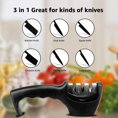 Kitchen Nest vanced Knife Sharpener for Kitchen Knife Sharpner Knives Sharpening Tool for Steel Knives