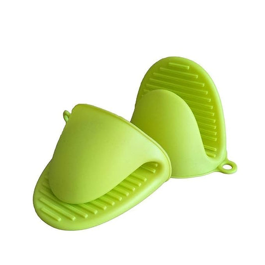 Kitchen Nest Silicone Holder for Hot Utensils | Heat Resistant Oven Mittens | Pot Holder | Non-Slip Grip | Mittens for Kitchen | Pinch Grip for Hot Pots | 1 Set Random Color