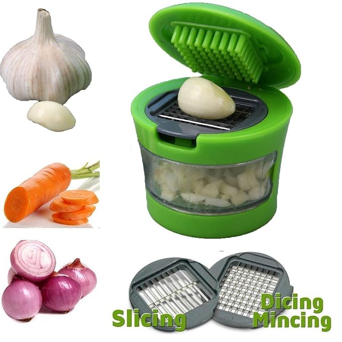 Kitchen Nest Manual Garlic Chopper Crusher Cutter