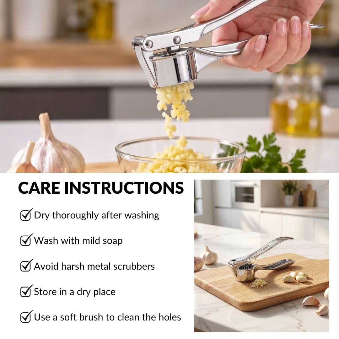 Kitchen Nest Ginger Mincer for Kitchen | Dishwasher Safe Hand Press Garlic Grinding Tool for Fine Mincing