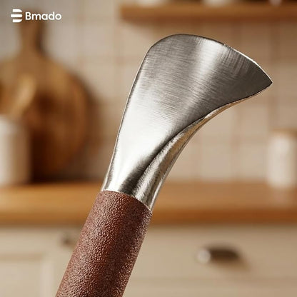 Kitchen Nest Pure Premium Stainless Steel Coconut Breaker & Slicer Combo | Heavy-Duty Coconut Cracker Stick for Easy Splitting & Cutting | Durable, Rust-Resistant Kitchen Tool
