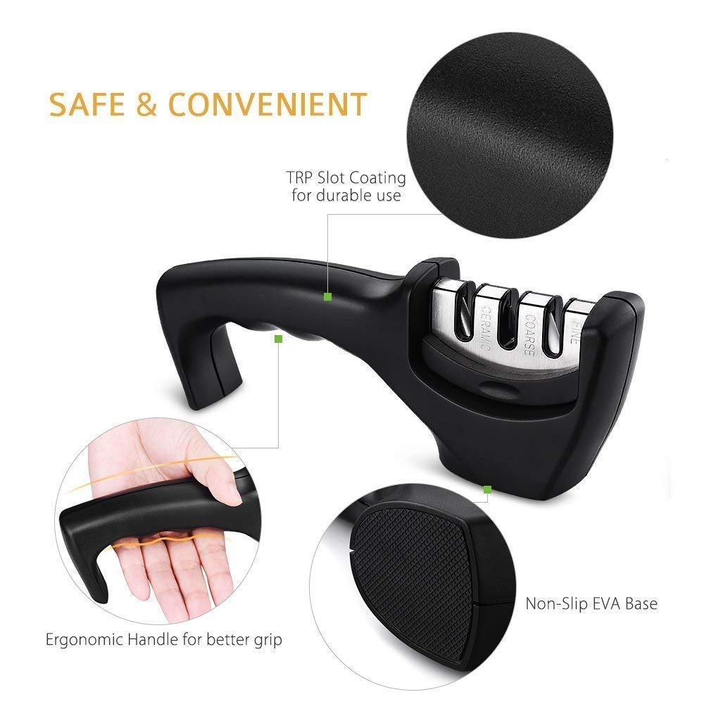Kitchen Nest vanced Knife Sharpener for Kitchen Knife Sharpner Knives Sharpening Tool for Steel Knives