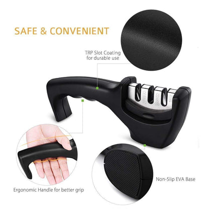 Kitchen Nest vanced Knife Sharpener for Kitchen Knife Sharpner Knives Sharpening Tool for Steel Knives
