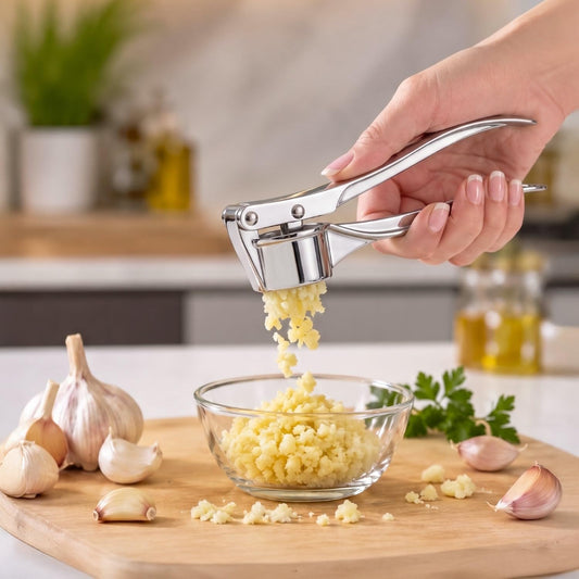 Kitchen Nest Ginger Mincer for Kitchen | Dishwasher Safe Hand Press Garlic Grinding Tool for Fine Mincing